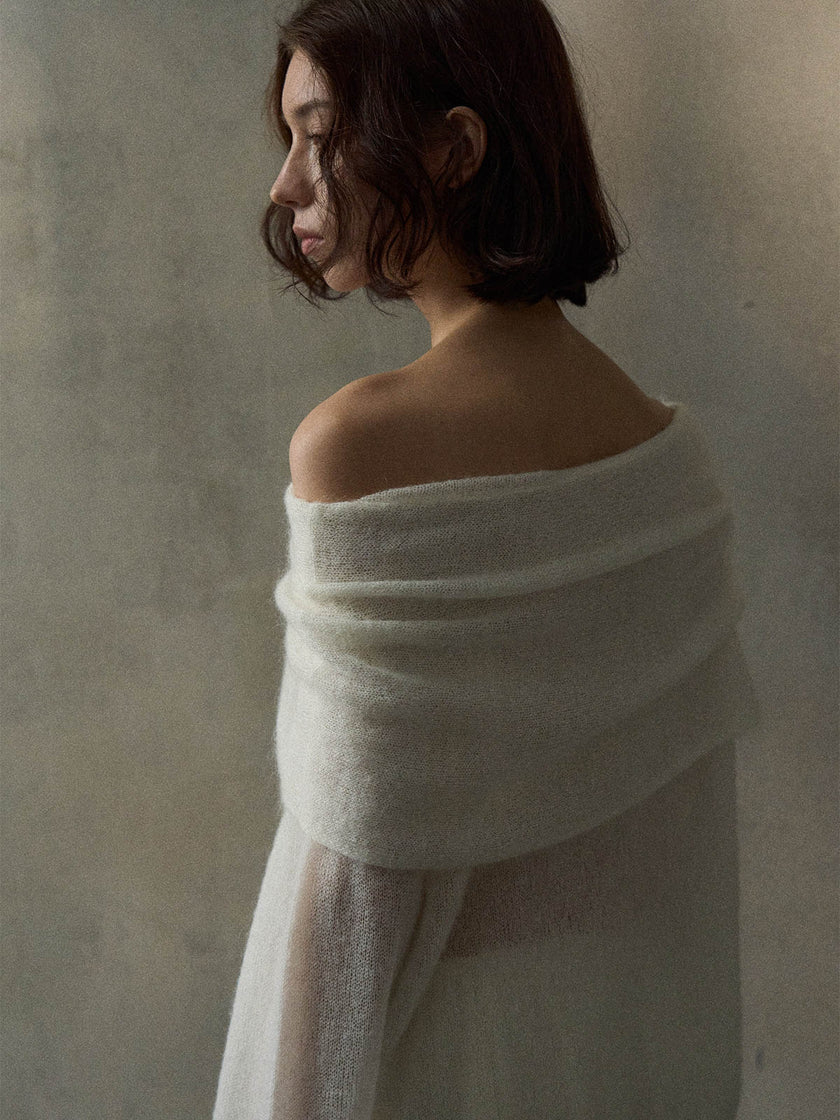 Cala Jersey de Hombros Descubiertos