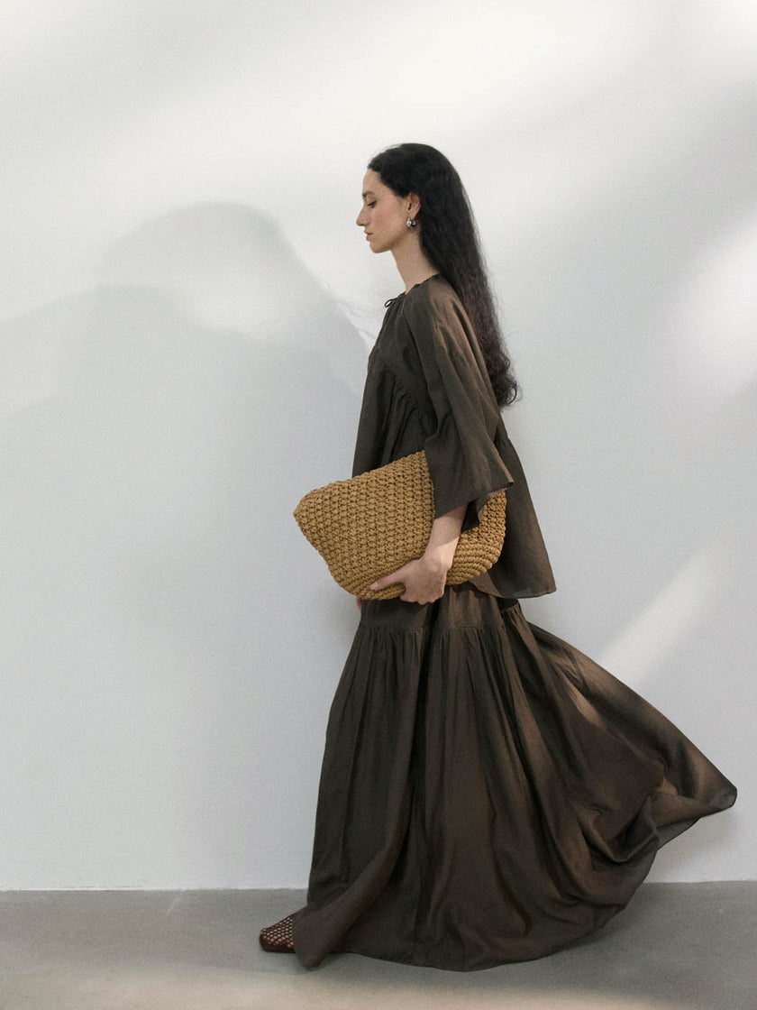 Mira Gathered Swing Blouse