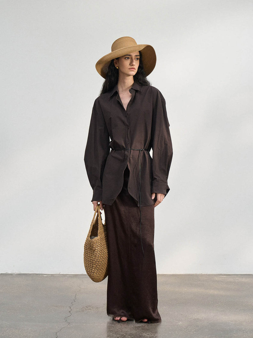 Arden Wire-Tie Relaxed Shirt