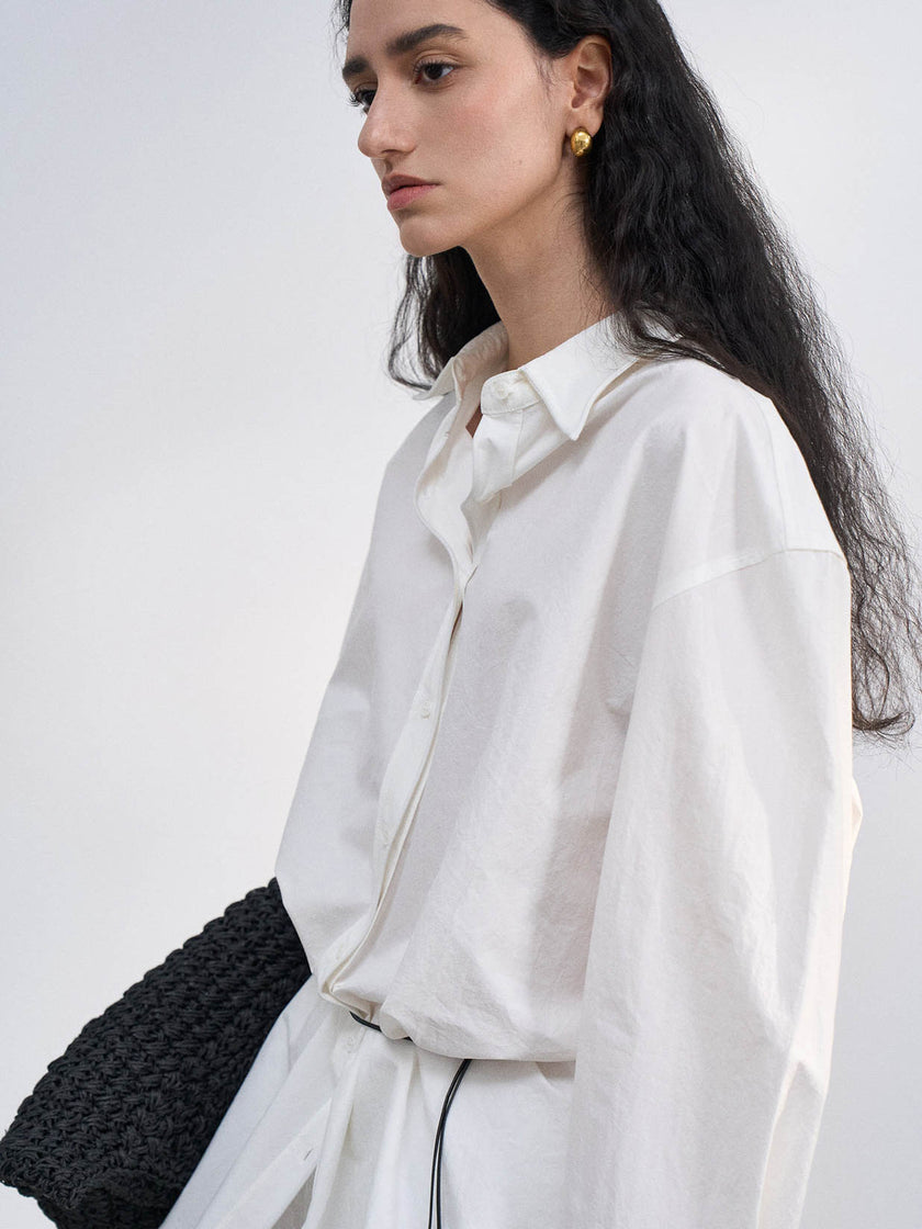 Arden Wire-Tie Relaxed Shirt