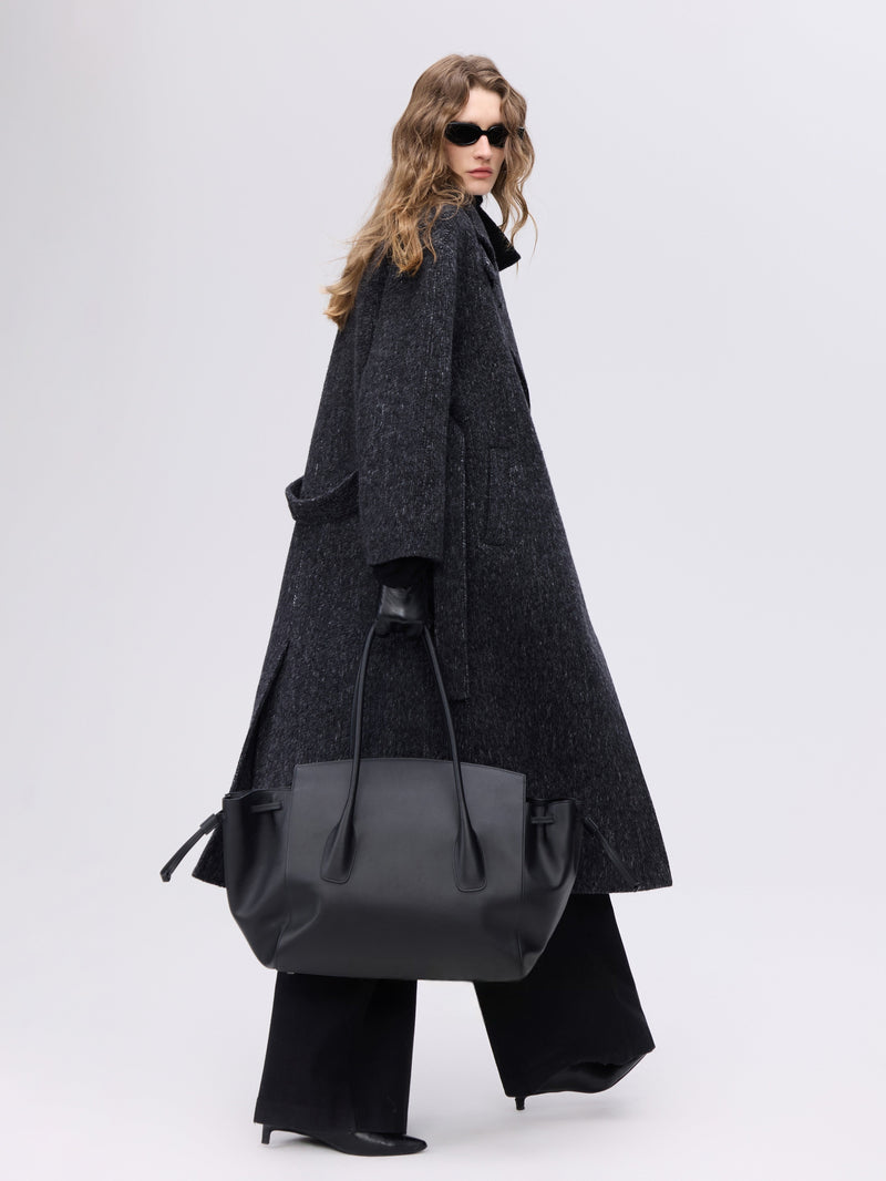 Structured Wool Camel Collar Coat