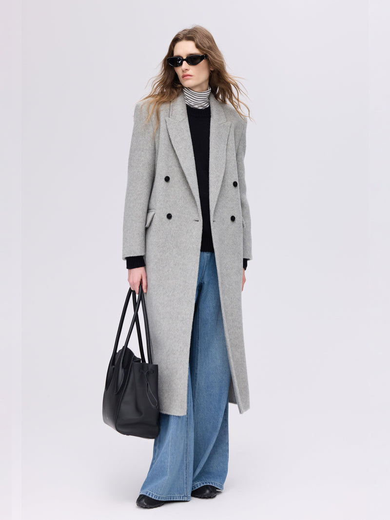 Structured Double-Breasted Coat