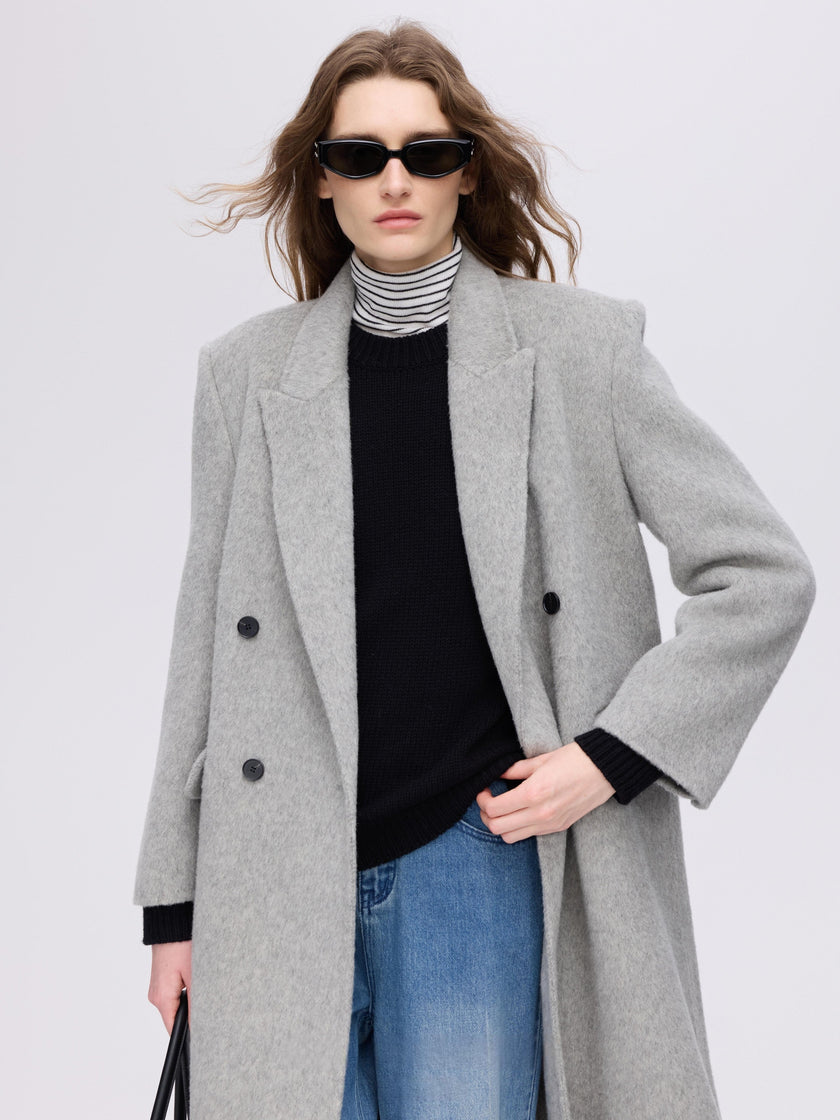 Structured Double-Breasted Coat
