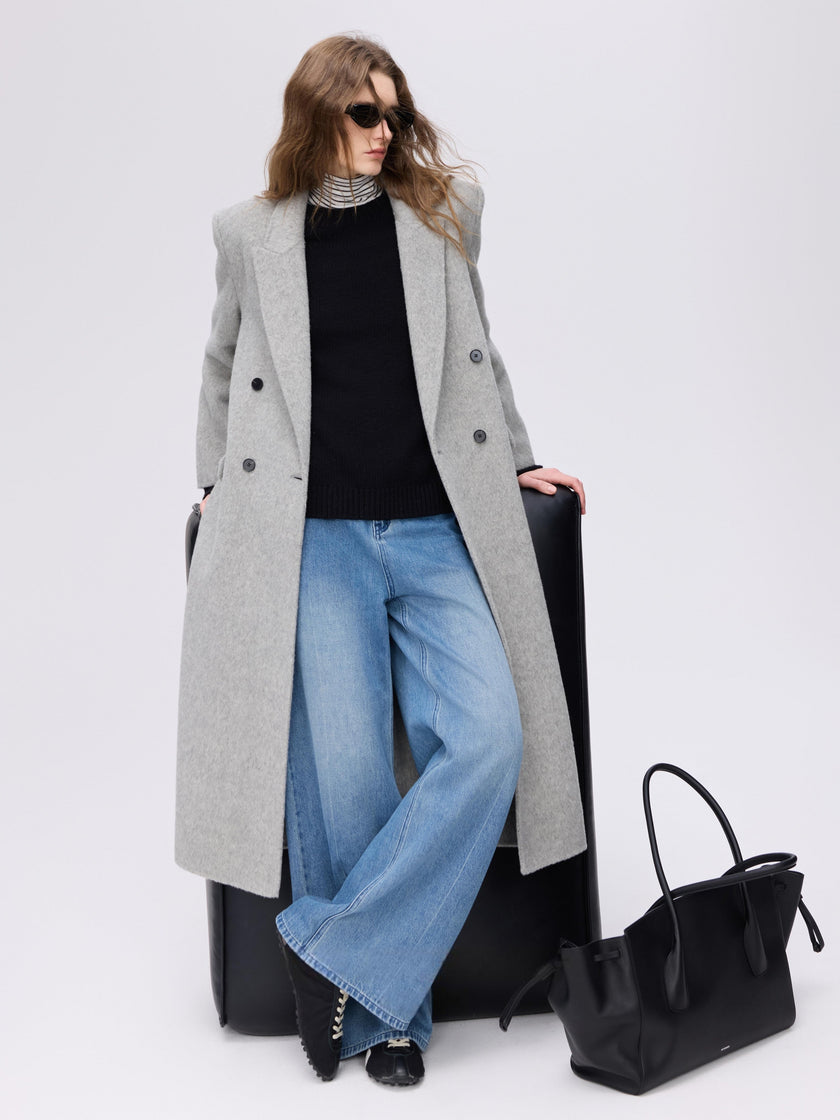 Structured Double-Breasted Coat