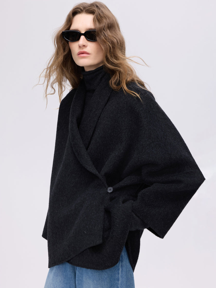 Veste en laine réversible