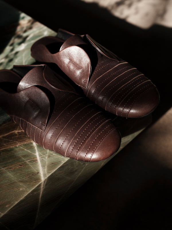 YAOSAN Waxed Leather Mules