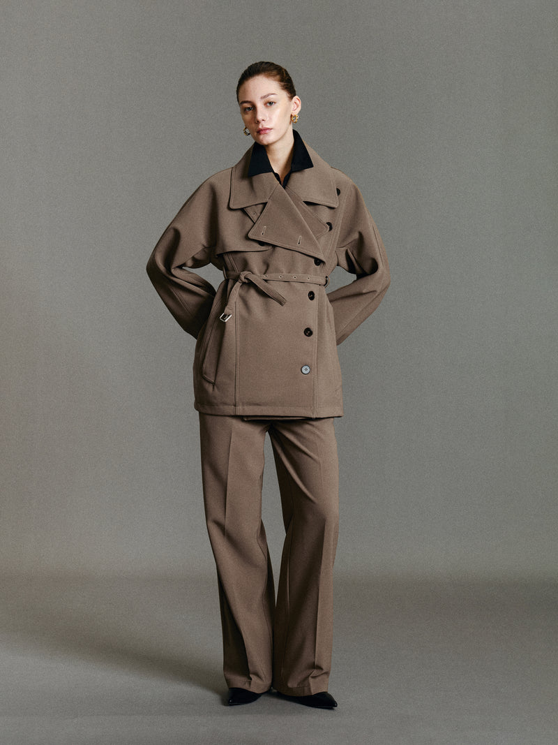 Noemi Belted Short Trench
