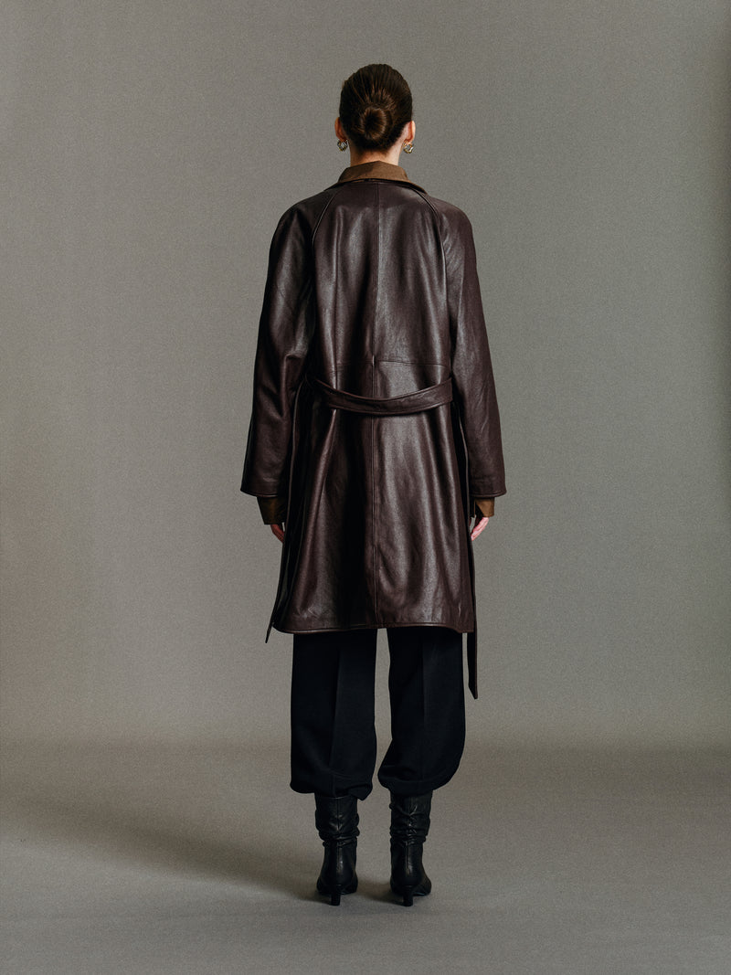Ayla Leather Coat