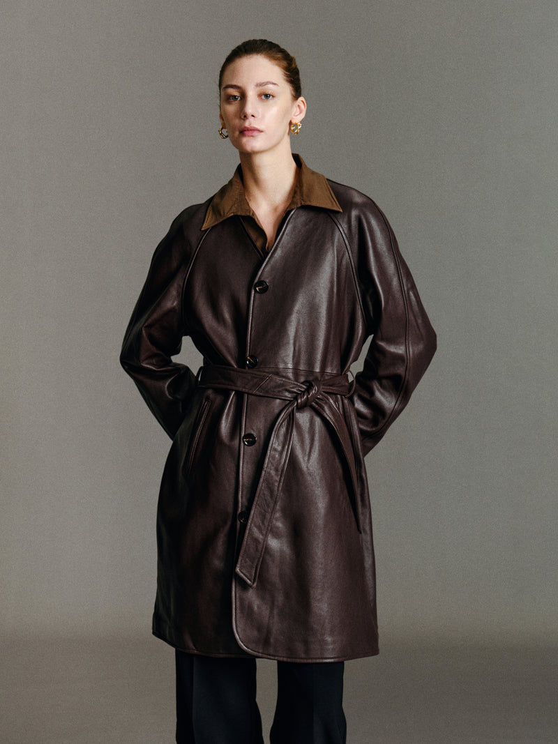 Ayla Leather Coat