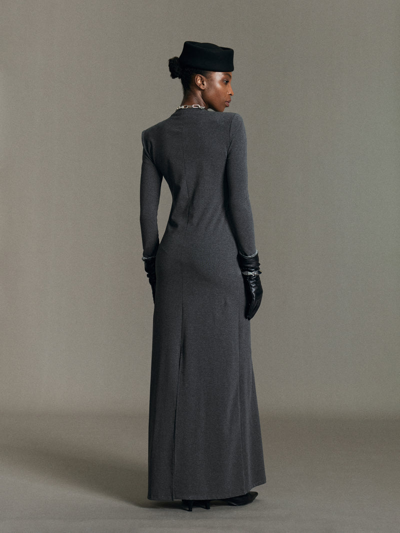 Noma Robe Midi Coupe Colonne
