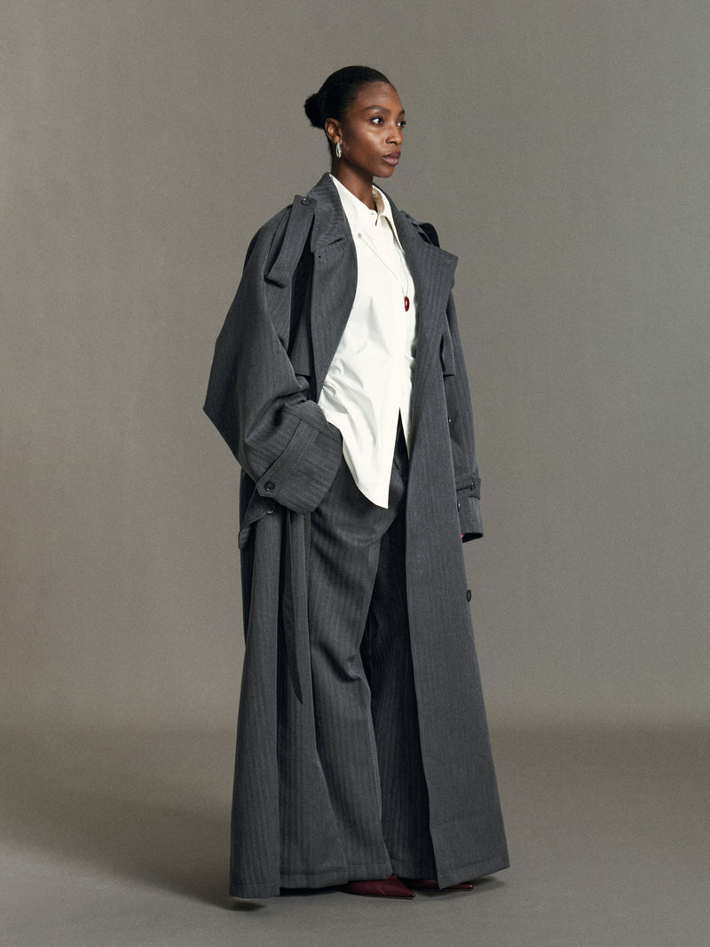 Cappotto trench lungo Rhea