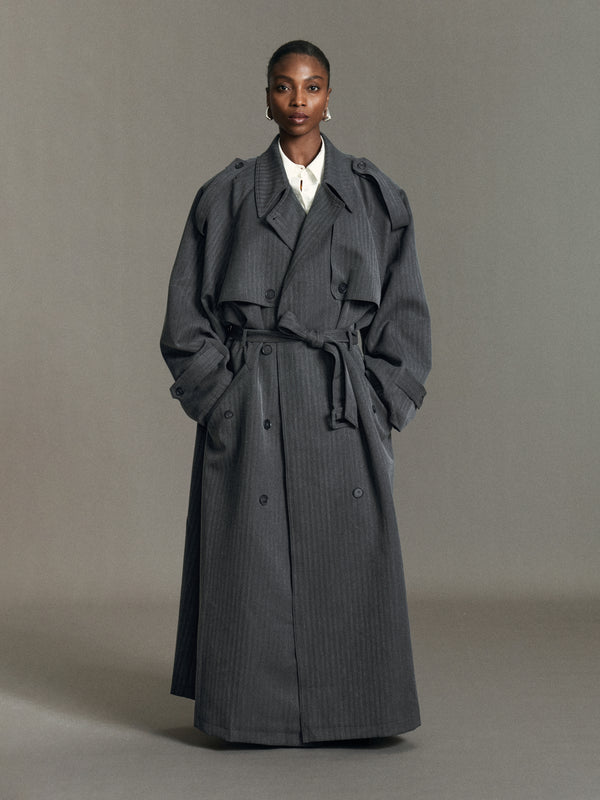 Rhea Longline Trench Coat