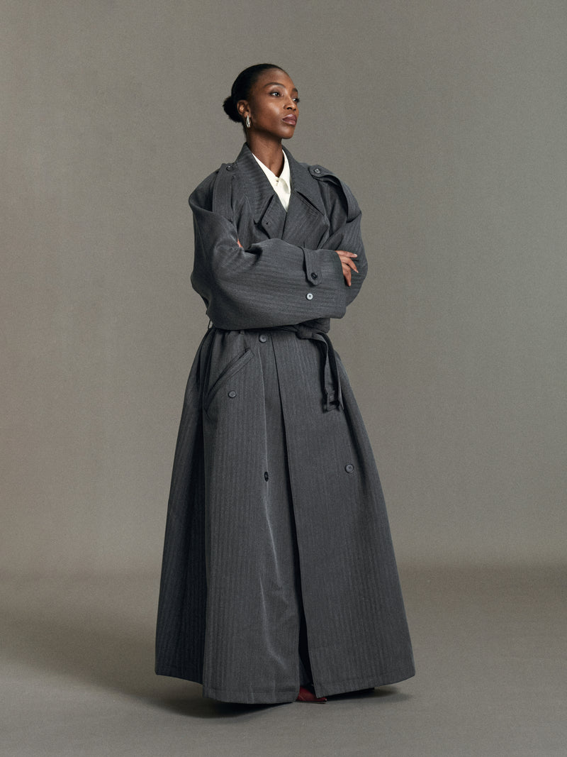 Cappotto trench lungo Rhea