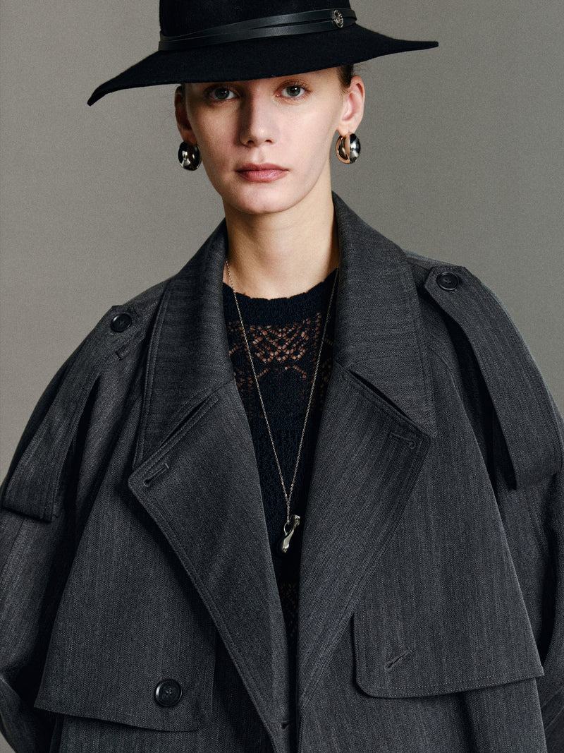 Rhea Longline Trench Coat