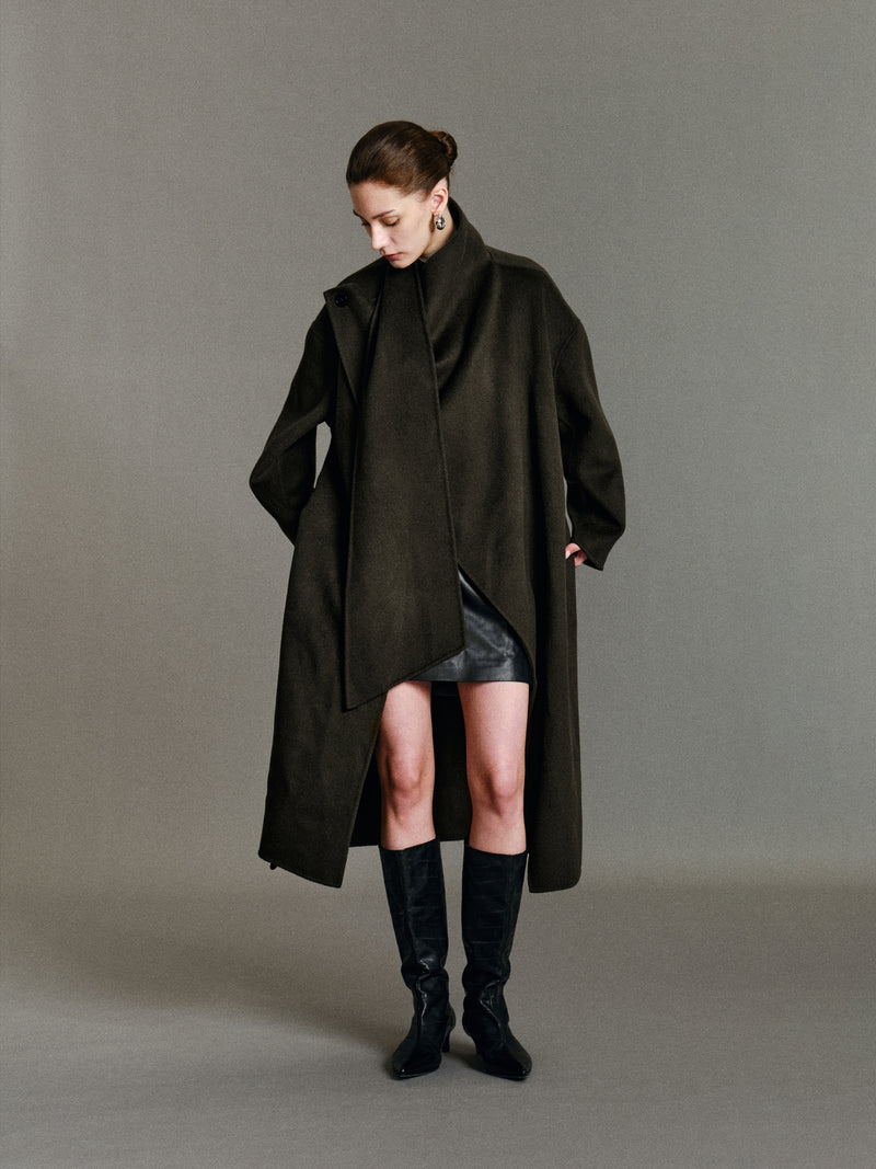Anouk Scarf Wool Coat
