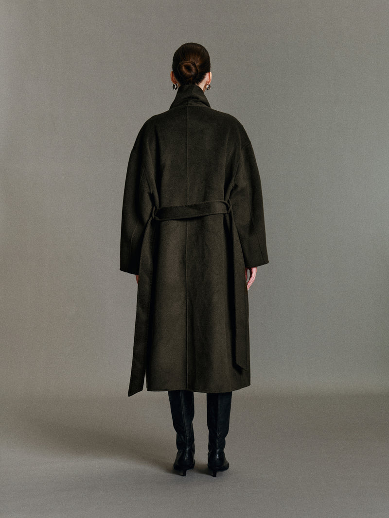 Anouk Scarf Wool Coat