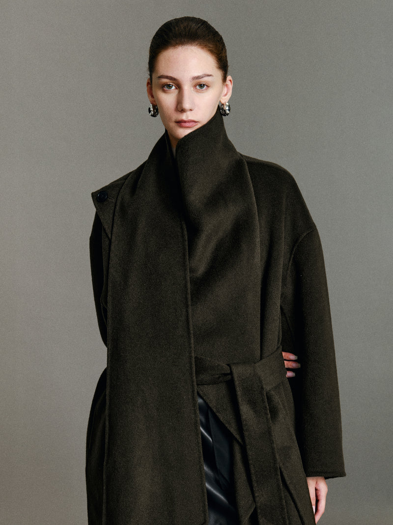 Anouk Scarf Wool Coat