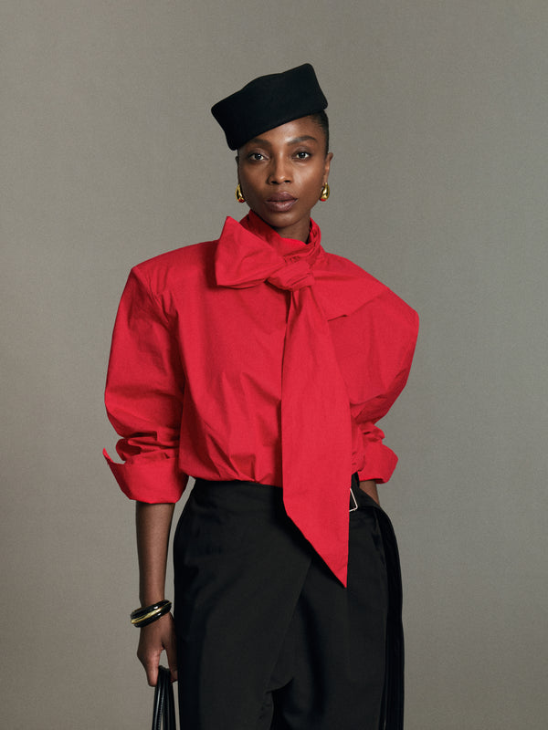 Sera Tie-Neck Blouse