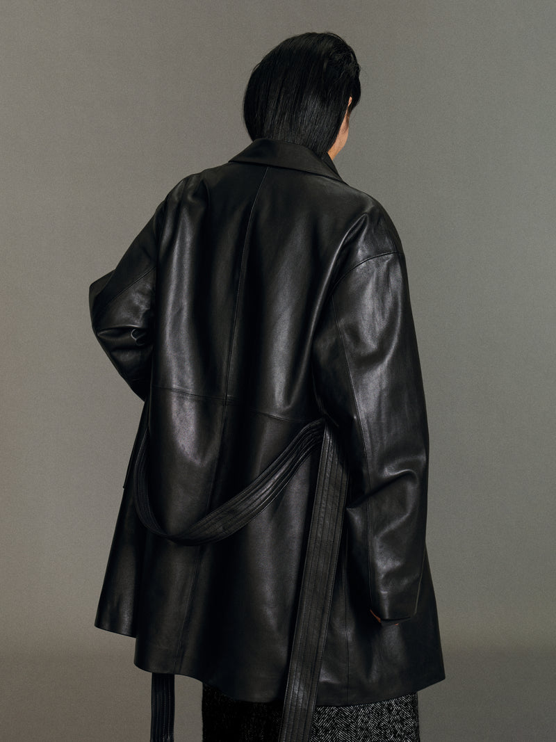Maren Leather Blazer