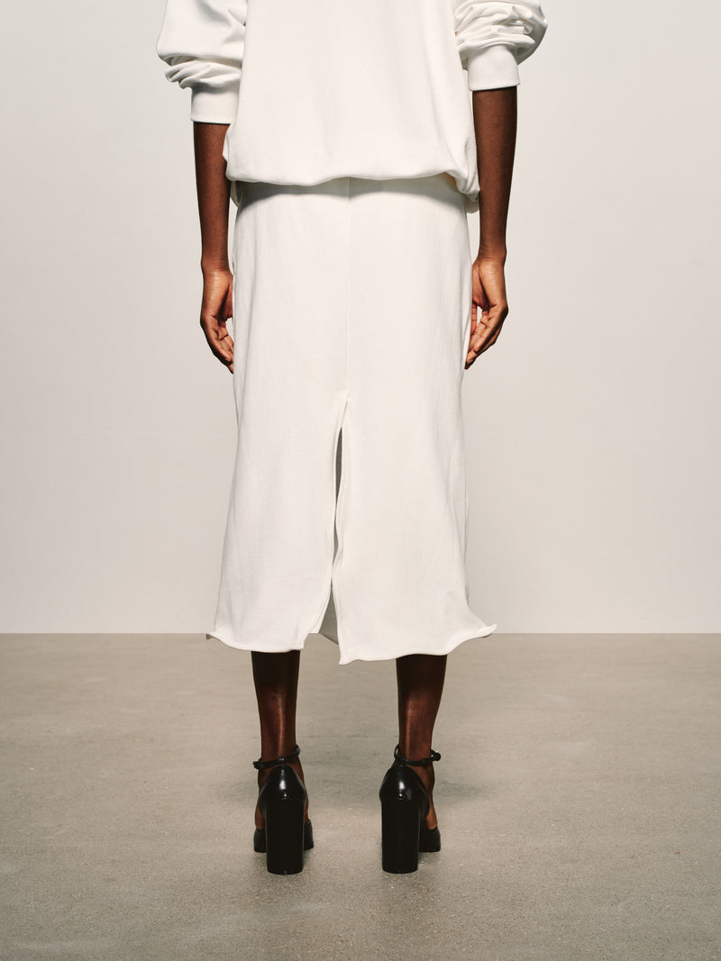 Blanc Column Skirt