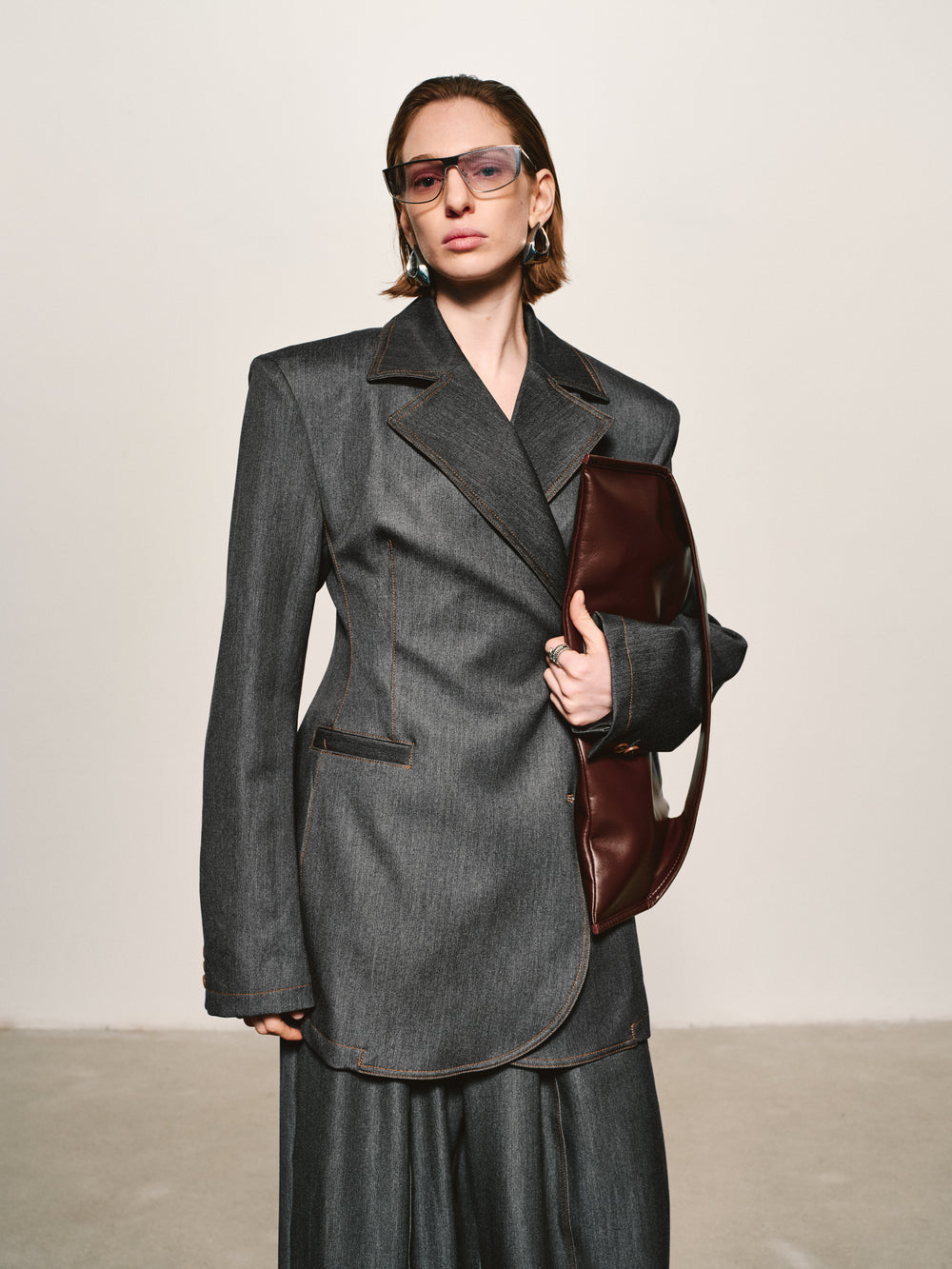 Topstitch Sculpted Blazer