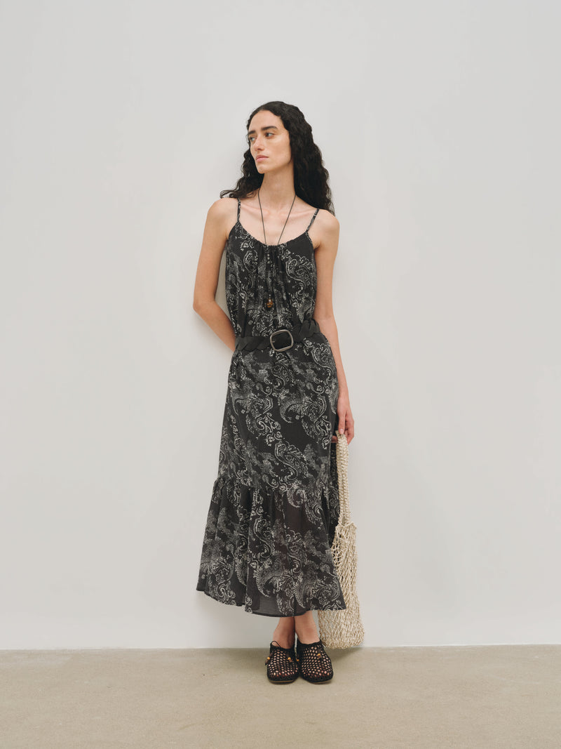 Meridian Printed Slip Dress