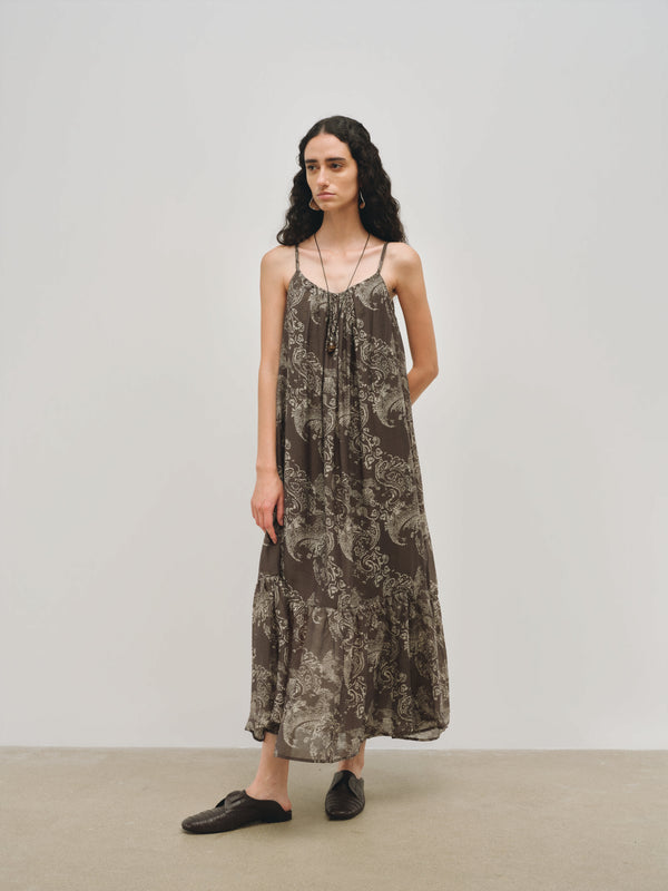 Meridian Vestido lencero estampado