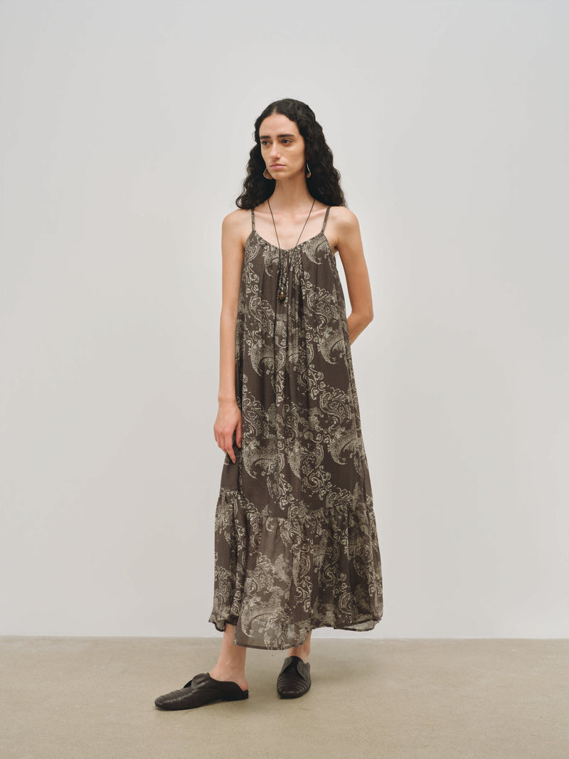 Meridian Robe nuisette imprimée