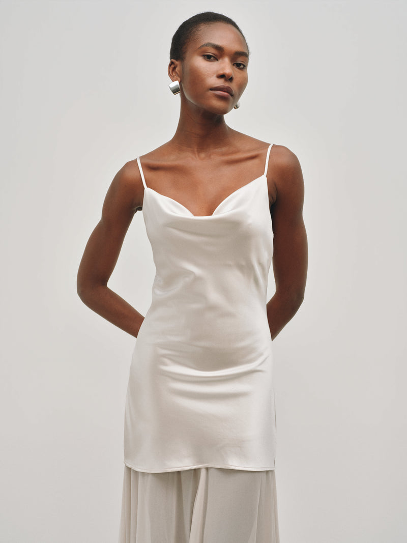 Robe nuisette Zephyr à ourlet transparent