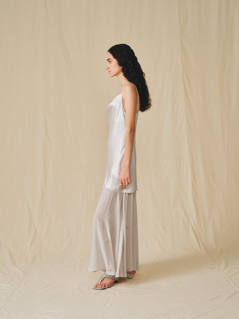 Robe nuisette Zephyr à ourlet transparent