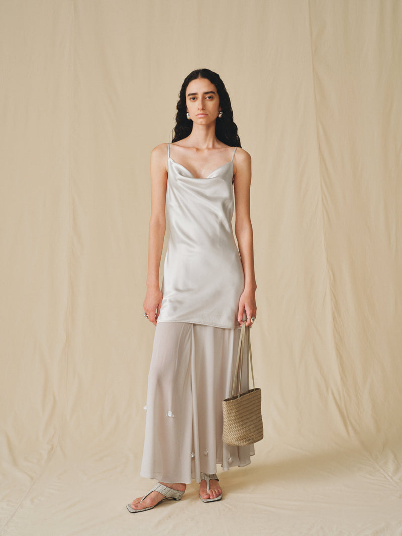 Robe nuisette Zephyr à ourlet transparent