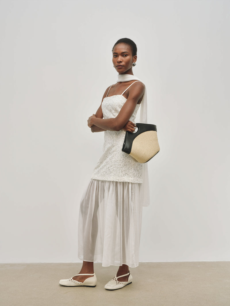 Bolso tote de paja Caldris