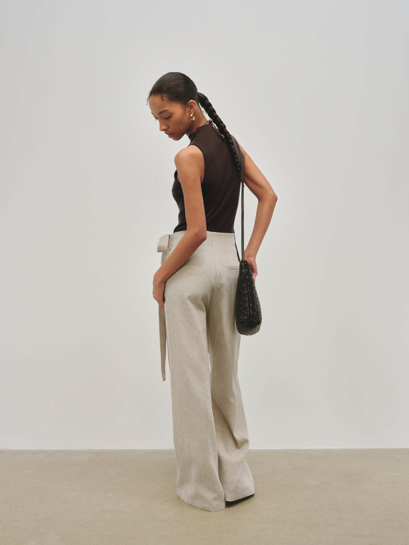 Solace Wrap Linen Trousers