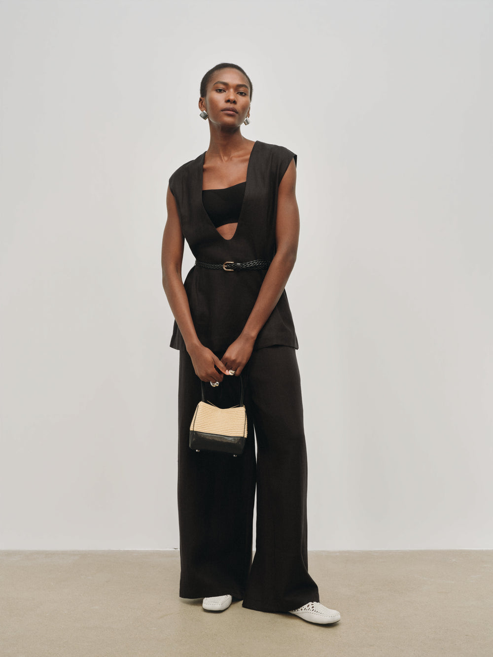 Haze Belted Two-Piece Set