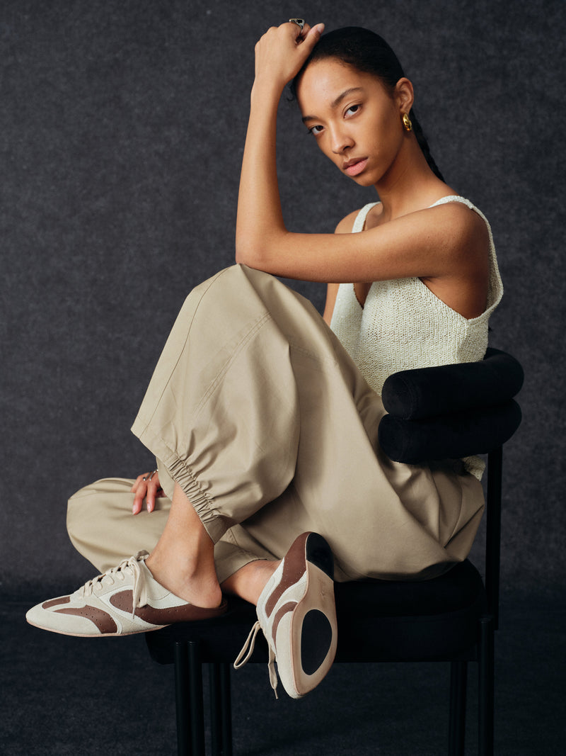 Tencel Belted Wide Trousers
