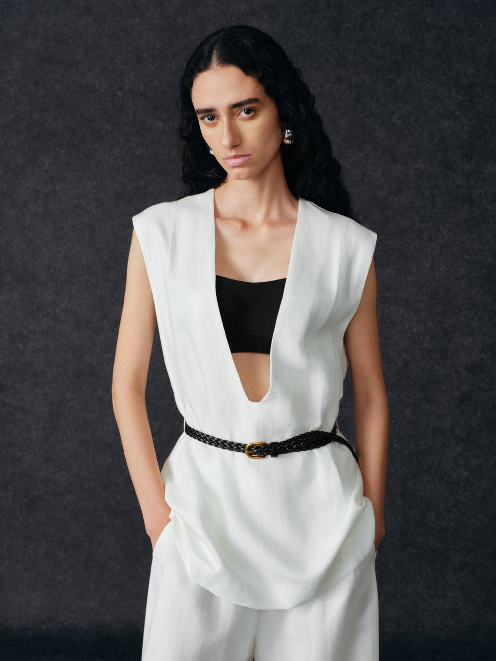 Haze Belted Two-Piece Set