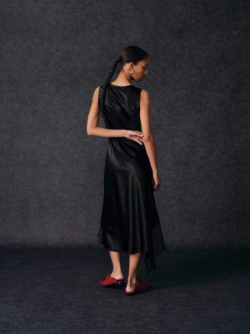Robe Nyra à liserés transparents