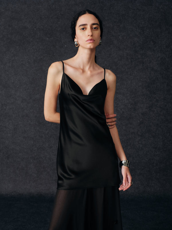 Zephyr Slipkleid mit transparentem Saum