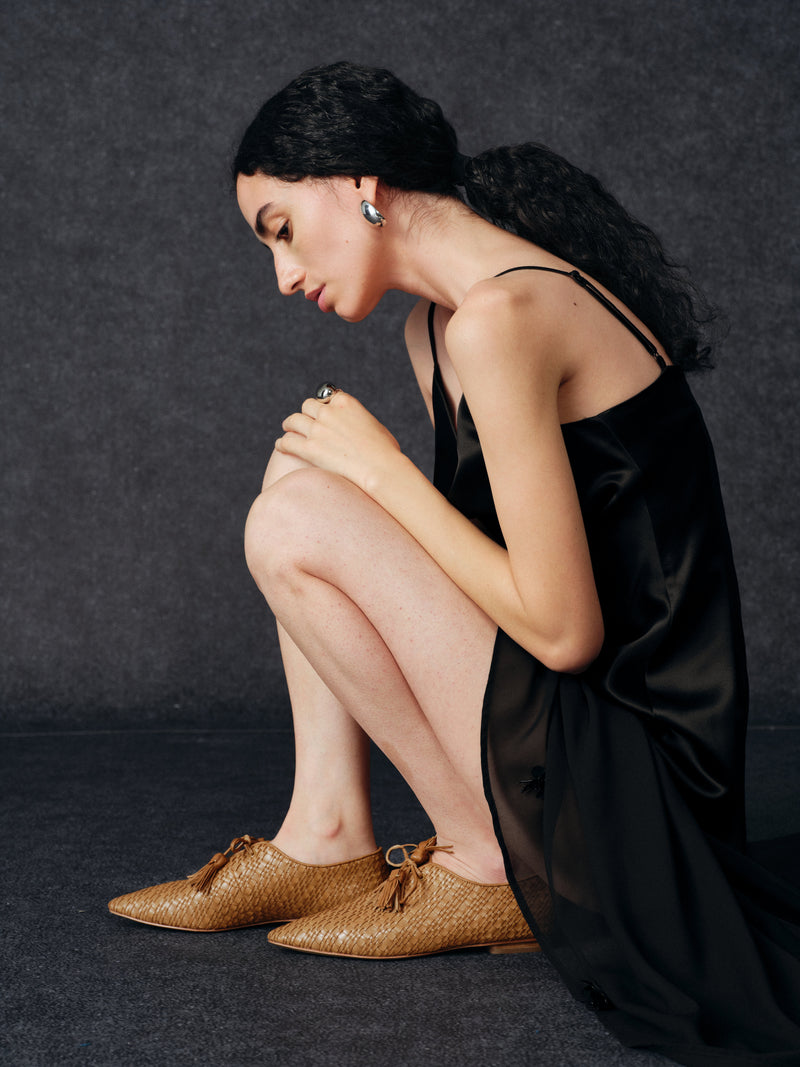 YAOSAN Chaussures à glands en cuir