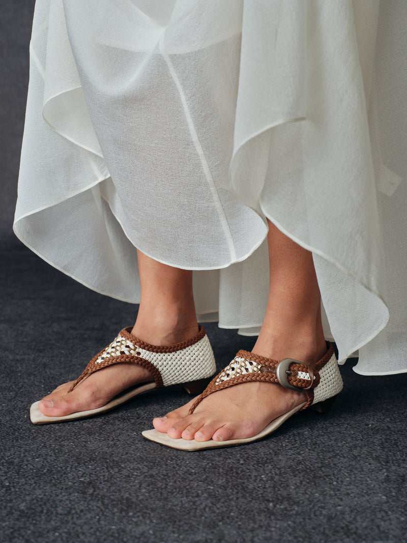 Sandales à brides tressées YAOSAN