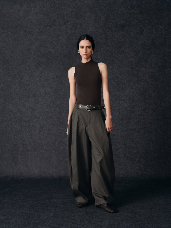 Tencel Belted Wide Trousers