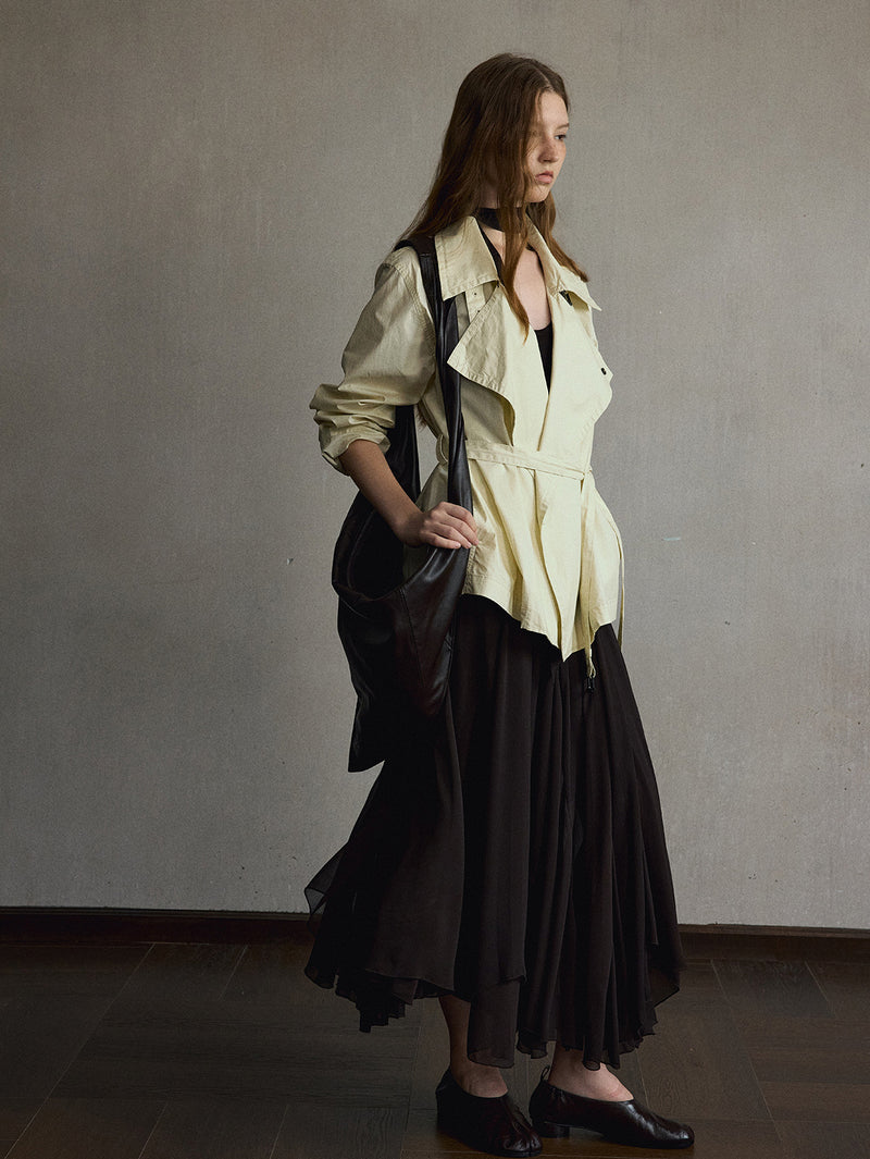 Oriel Belted Trench
