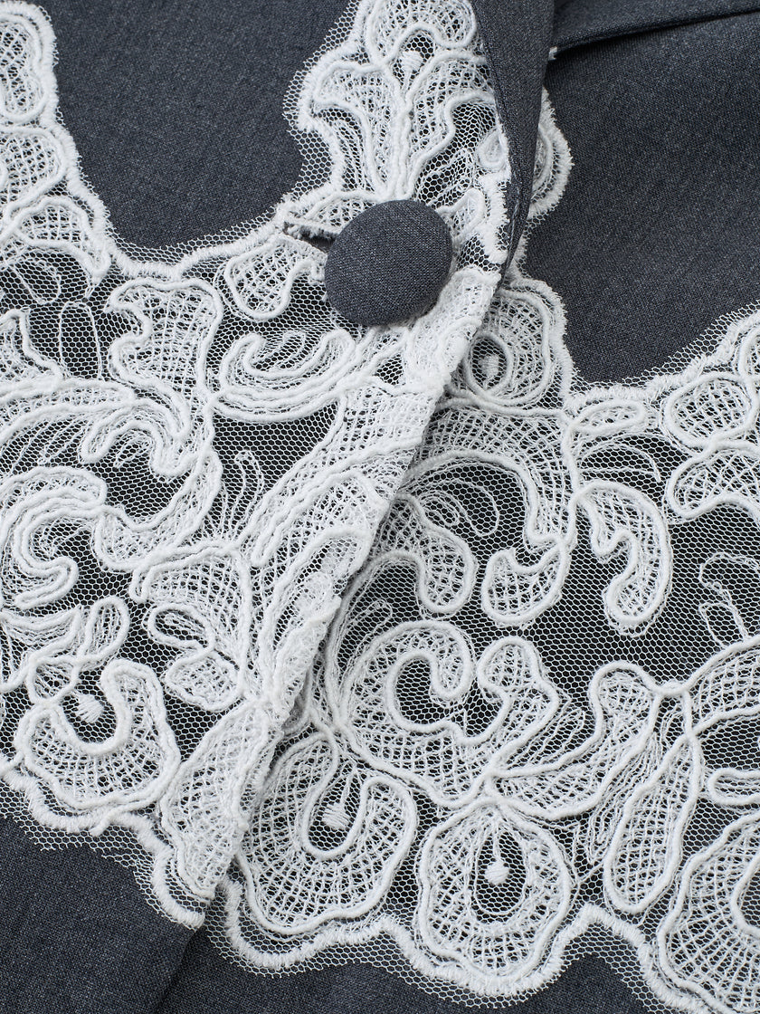 Filigree Spliced Blazer