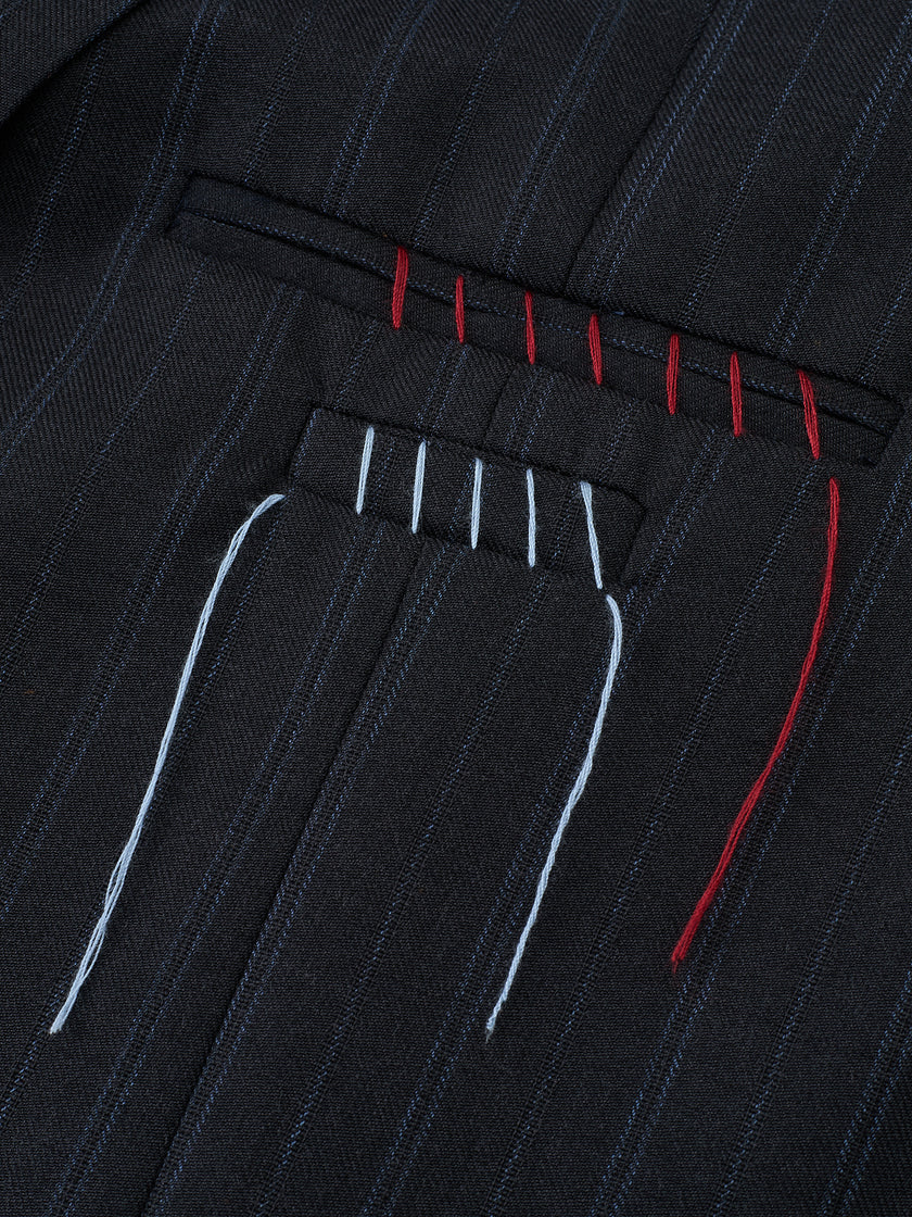 Linear Pinstripe Blazer