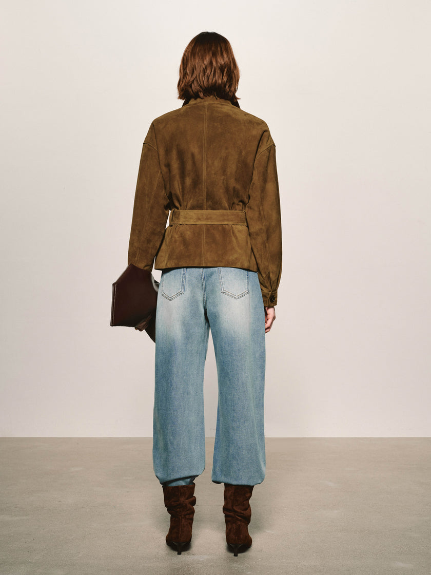 Suede Utility Field Jacket