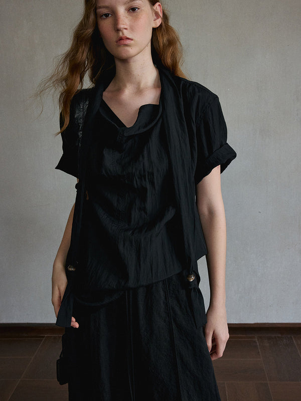 Zephyr Asymmetric Lyocell Shirt