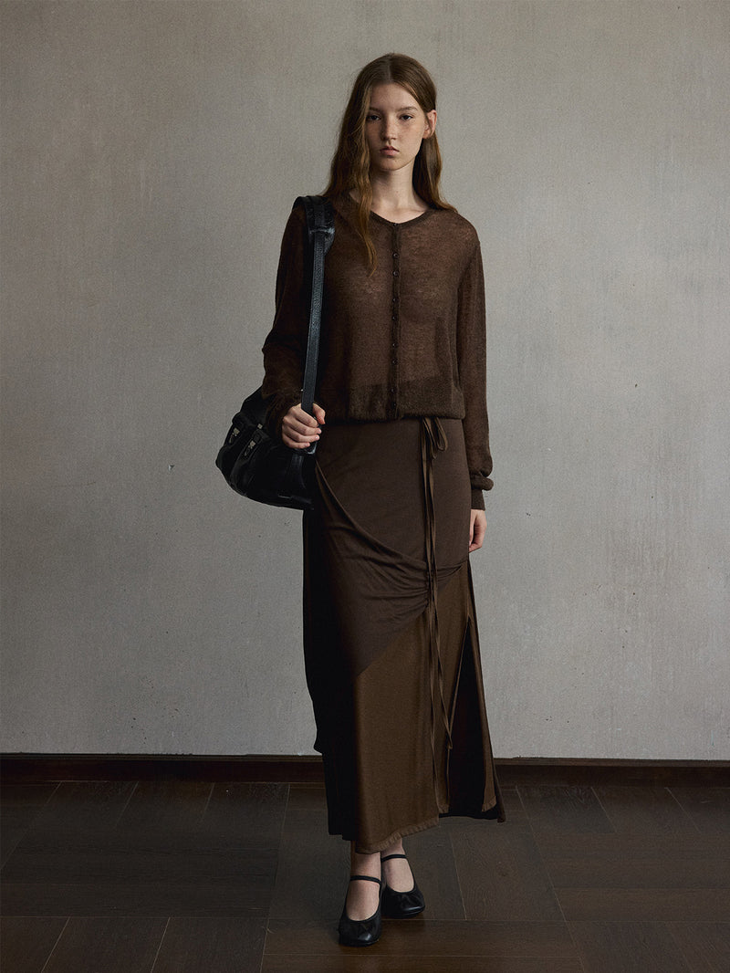 Liora Layered Silk Skirt