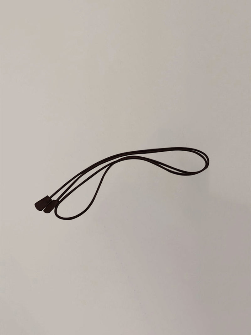 Linear Faux Leather Belt