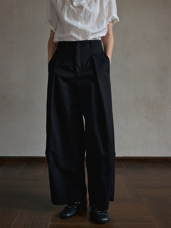 Lumen Pleated Wide-Leg