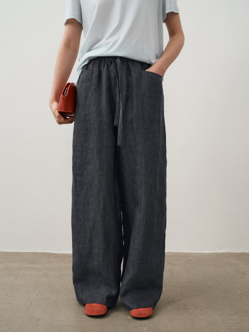 Haze Loom Pantalon En Lin
